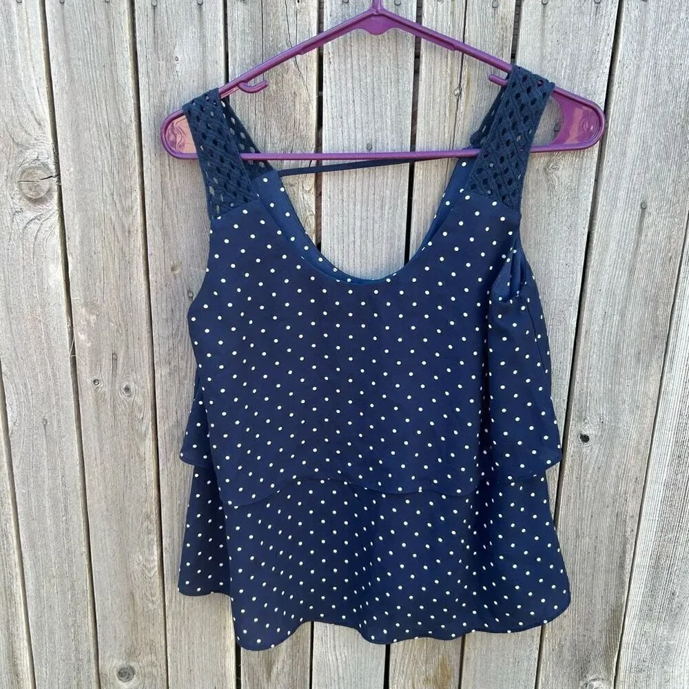 Maurice’s blouse camisole small crochet lace
